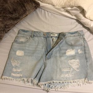 Forever 21 denim jean shorts
